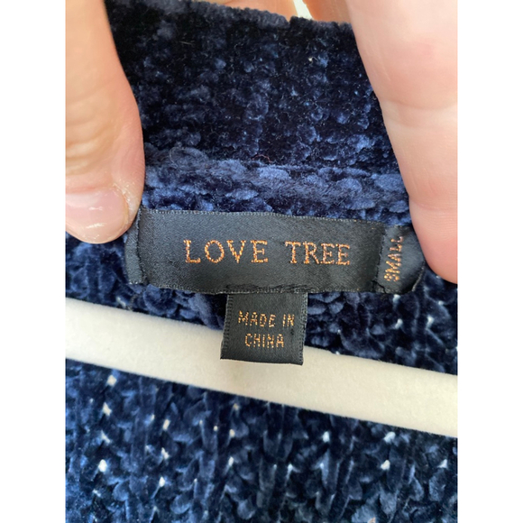 Love Tree Chenille Knit Cardigan Open Front Buttery Soft Luxury Cozy Chunky Boho - Picture 6 of 9